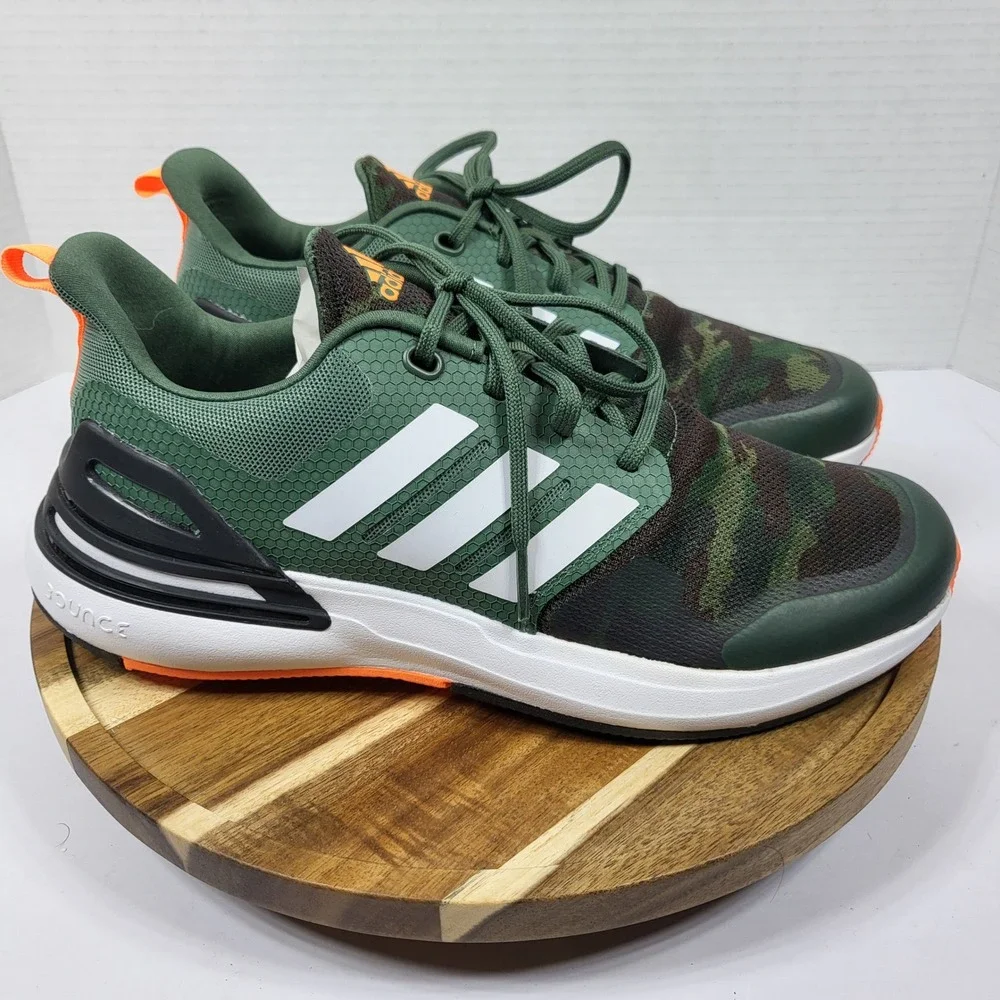 Adidas Rapidmove ADV Mens 6 Olive Camo Orange‎ Training Shoes FZ6347 Excellent